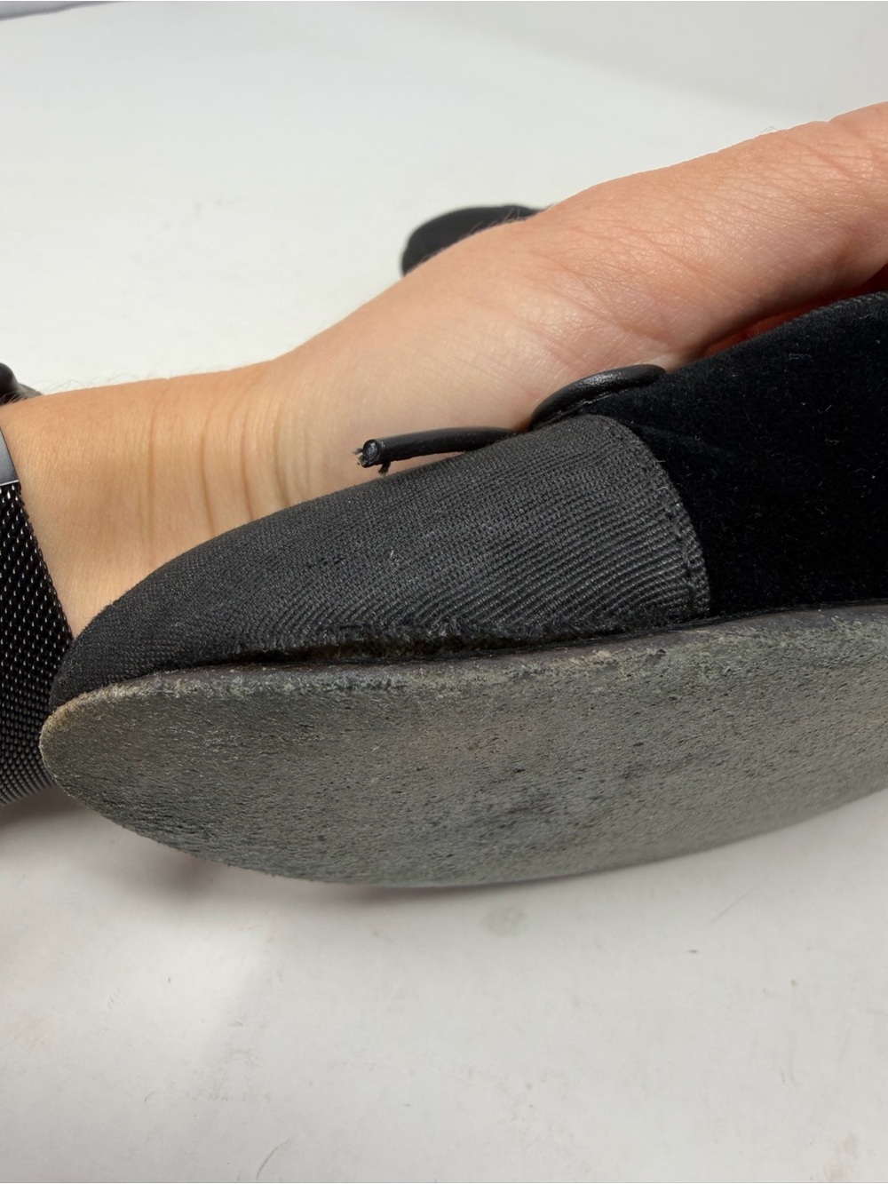 Chanel CC Cap Toe Velvet Ballet Flats Womens Size EU 39 - Picture 9 of 12